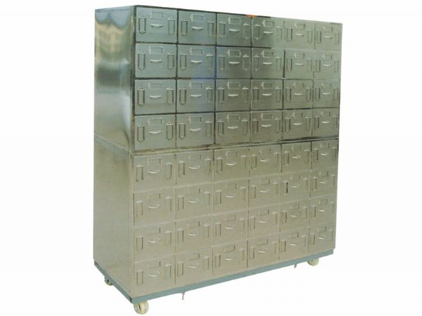 全不锈钢中药柜（48屉、厚面）